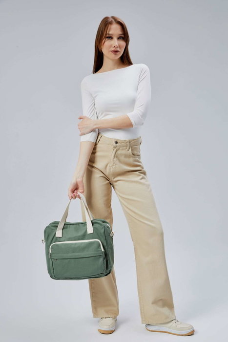 Zoozie Bags Bolsa de Lona Verde